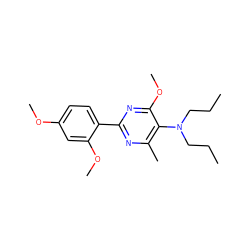 CCCN(CCC)c1c(C)nc(-c2ccc(OC)cc2OC)nc1OC ZINC000034033636