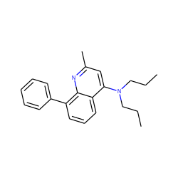 CCCN(CCC)c1cc(C)nc2c(-c3ccccc3)cccc12 ZINC000013553469