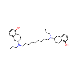 CCCN(CCCCCCCCCN(CCC)[C@H]1CCc2c(O)cccc2C1)[C@H]1CCc2c(O)cccc2C1 ZINC000095559929