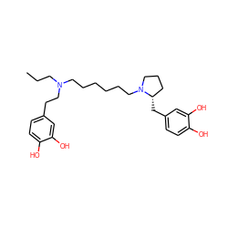 CCCN(CCCCCCN1CCC[C@@H]1Cc1ccc(O)c(O)c1)CCc1ccc(O)c(O)c1 ZINC000003792296