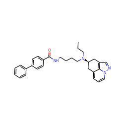 CCCN(CCCCNC(=O)c1ccc(-c2ccccc2)cc1)[C@@H]1Cc2cccn3ncc(c23)C1 ZINC000071329063