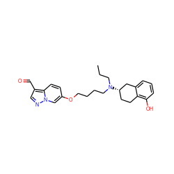 CCCN(CCCCOc1ccc2c(C=O)cnn2c1)[C@H]1CCc2c(O)cccc2C1 ZINC001772625415