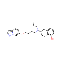 CCCN(CCCCOc1ccc2ccnn2c1)[C@@H]1CCc2c(O)cccc2C1 ZINC001772623985