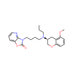 CCCN(CCCCn1c(=O)oc2cccnc21)[C@@H]1COc2cccc(OC)c2C1 ZINC000013737056