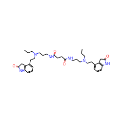 CCCN(CCCNC(=O)CCC(=O)NCCCN(CCC)CCc1cccc2c1CC(=O)N2)CCc1cccc2c1CC(=O)N2 ZINC000473126419