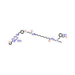 CCCN(CCCNC(=O)CCCCCCCCCCCNC(=O)CCCOc1ccc(CCNc2nc(N)n3nc(-c4ccco4)nc3n2)cc1)CCc1cccc2c1CC(=O)N2 ZINC000299844569