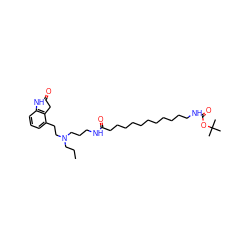 CCCN(CCCNC(=O)CCCCCCCCCCCNC(=O)OC(C)(C)C)CCc1cccc2c1CC(=O)N2 ZINC000299870347