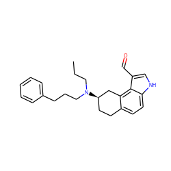 CCCN(CCCc1ccccc1)[C@@H]1CCc2ccc3[nH]cc(C=O)c3c2C1 ZINC000013741768