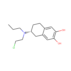 CCCN(CCCl)[C@@H]1CCc2cc(O)c(O)cc2C1 ZINC000029546420