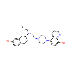 CCCN(CCN1CCN(c2ccc(O)c3ncccc23)CC1)[C@@H]1CCc2ccc(O)cc2C1 ZINC000045368742