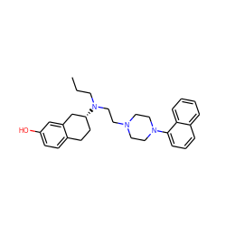 CCCN(CCN1CCN(c2cccc3ccccc23)CC1)[C@@H]1CCc2ccc(O)cc2C1 ZINC000045254796