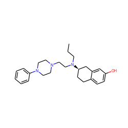 CCCN(CCN1CCN(c2ccccc2)CC1)[C@@H]1CCc2ccc(O)cc2C1 ZINC000022924455