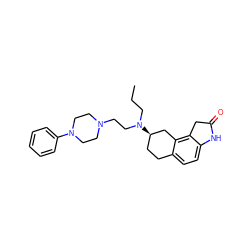 CCCN(CCN1CCN(c2ccccc2)CC1)[C@@H]1CCc2ccc3c(c2C1)CC(=O)N3 ZINC000028964237