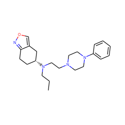 CCCN(CCN1CCN(c2ccccc2)CC1)[C@@H]1CCc2nocc2C1 ZINC000040895645