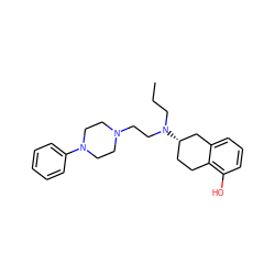 CCCN(CCN1CCN(c2ccccc2)CC1)[C@H]1CCc2c(O)cccc2C1 ZINC000028964118