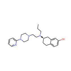 CCCN(CCN1CCN(c2ccccn2)CC1)[C@@H]1CCc2ccc(O)cc2C1 ZINC000064251804