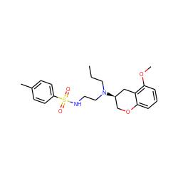 CCCN(CCNS(=O)(=O)c1ccc(C)cc1)[C@@H]1COc2cccc(OC)c2C1 ZINC000028763803