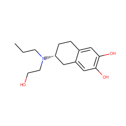 CCCN(CCO)[C@@H]1CCc2cc(O)c(O)cc2C1 ZINC000029549416