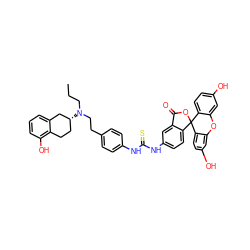 CCCN(CCc1ccc(NC(=S)Nc2ccc3c(c2)C(=O)OC32c3ccc(O)cc3Oc3cc(O)ccc32)cc1)[C@@H]1CCc2c(O)cccc2C1 ZINC000026965642