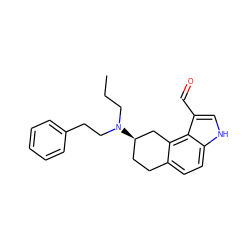 CCCN(CCc1ccccc1)[C@@H]1CCc2ccc3[nH]cc(C=O)c3c2C1 ZINC000013741758