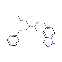 CCCN(CCc1ccccc1)[C@@H]1CCc2ccc3[nH]ccc3c2C1 ZINC000013741739