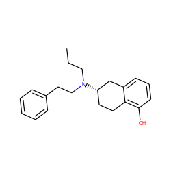 CCCN(CCc1ccccc1)[C@H]1CCc2c(O)cccc2C1 ZINC000002169415