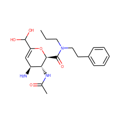 CCCN(CCc1ccccc1)C(=O)[C@@H]1OC(C(O)O)=C[C@H](N)[C@H]1NC(C)=O ZINC000013802896