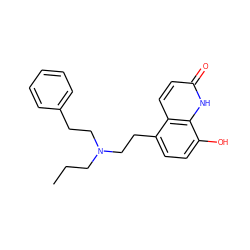 CCCN(CCc1ccccc1)CCc1ccc(O)c2[nH]c(=O)ccc12 ZINC000029477530