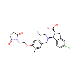 CCCN(Cc1ccc(OCCN2C(=O)CCC2=O)c(C)c1)[C@@H]1c2ccc(Cl)cc2C[C@@H]1C(=O)O ZINC000225166363