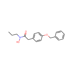 CCCN(O)C(=O)Cc1ccc(OCc2ccccc2)cc1 ZINC000029545557