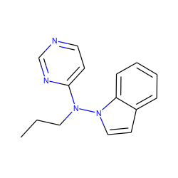 CCCN(c1ccncn1)n1ccc2ccccc21 ZINC000000004922