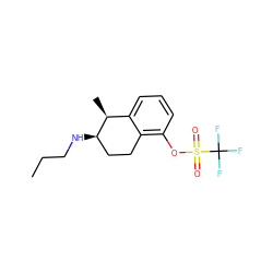 CCCN[C@@H]1CCc2c(OS(=O)(=O)C(F)(F)F)cccc2[C@@H]1C ZINC000036216563