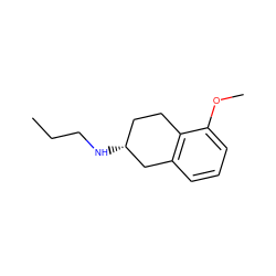 CCCN[C@@H]1CCc2c(cccc2OC)C1 ZINC000013759787