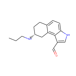 CCCN[C@@H]1CCc2ccc3[nH]cc(C=O)c3c2C1 ZINC000013741749