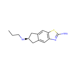 CCCN[C@@H]1Cc2cc3nc(N)sc3cc2C1 ZINC000013813253