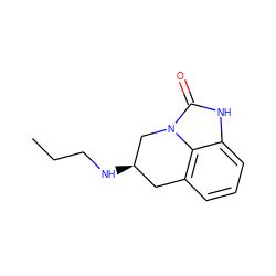 CCCN[C@@H]1Cc2cccc3[nH]c(=O)n(c23)C1 ZINC000003785751