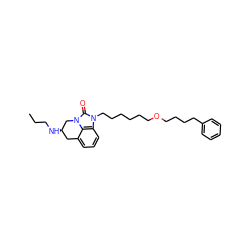 CCCN[C@@H]1Cc2cccc3c2n(c(=O)n3CCCCCCOCCCCc2ccccc2)C1 ZINC001772628451