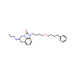 CCCN[C@@H]1Cc2cccc3c2n(c(=O)n3CCCCOCCCCc2ccccc2)C1 ZINC001772599501