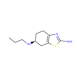 CCCN[C@H]1CCc2nc(N)sc2C1 ZINC000003781664