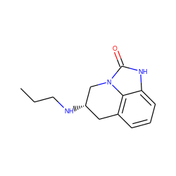 CCCN[C@H]1Cc2cccc3[nH]c(=O)n(c23)C1 ZINC000002004097