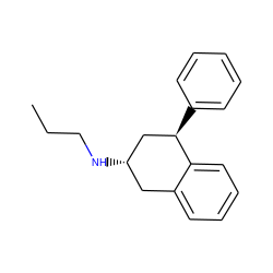 CCCN[C@H]1Cc2ccccc2[C@H](c2ccccc2)C1 ZINC000027408170