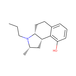 CCCN1[C@@H](C)C[C@H]2c3c(O)cccc3CC[C@H]21 ZINC000028757863