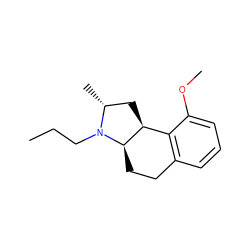 CCCN1[C@H](C)C[C@H]2c3c(cccc3OC)CC[C@H]21 ZINC000013826545