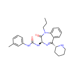 CCCN1C(=O)[C@H](NC(=O)Nc2cccc(C)c2)N=C([C@H]2CCCCN2)c2ccccc21 ZINC000013764001