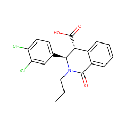 CCCN1C(=O)c2ccccc2[C@@H](C(=O)O)[C@@H]1c1ccc(Cl)c(Cl)c1 ZINC000040411982