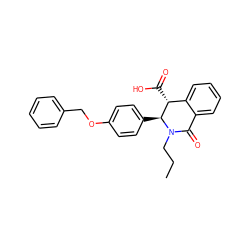 CCCN1C(=O)c2ccccc2[C@@H](C(=O)O)[C@@H]1c1ccc(OCc2ccccc2)cc1 ZINC000040420296