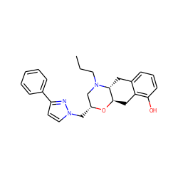 CCCN1C[C@@H](Cn2ccc(-c3ccccc3)n2)O[C@@H]2Cc3c(O)cccc3C[C@H]21 ZINC000103224180