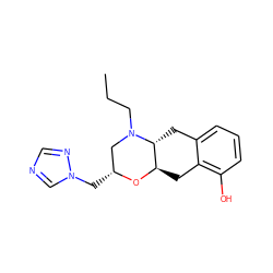 CCCN1C[C@@H](Cn2cncn2)O[C@@H]2Cc3c(O)cccc3C[C@H]21 ZINC000103224189