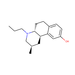 CCCN1C[C@H](C)C[C@@H]2c3cc(O)ccc3CC[C@H]21 ZINC000028010181