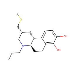 CCCN1C[C@H](CSC)C[C@@H]2c3ccc(O)c(O)c3CC[C@H]21 ZINC000028093742